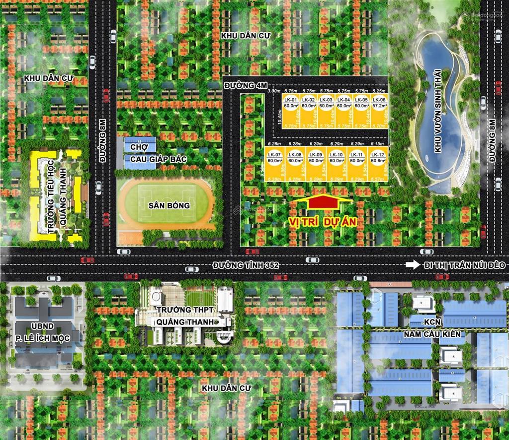 12 lô f0 trung tâm quảng thanh, phường lê ích mộc chỉ hơn 300 triệu