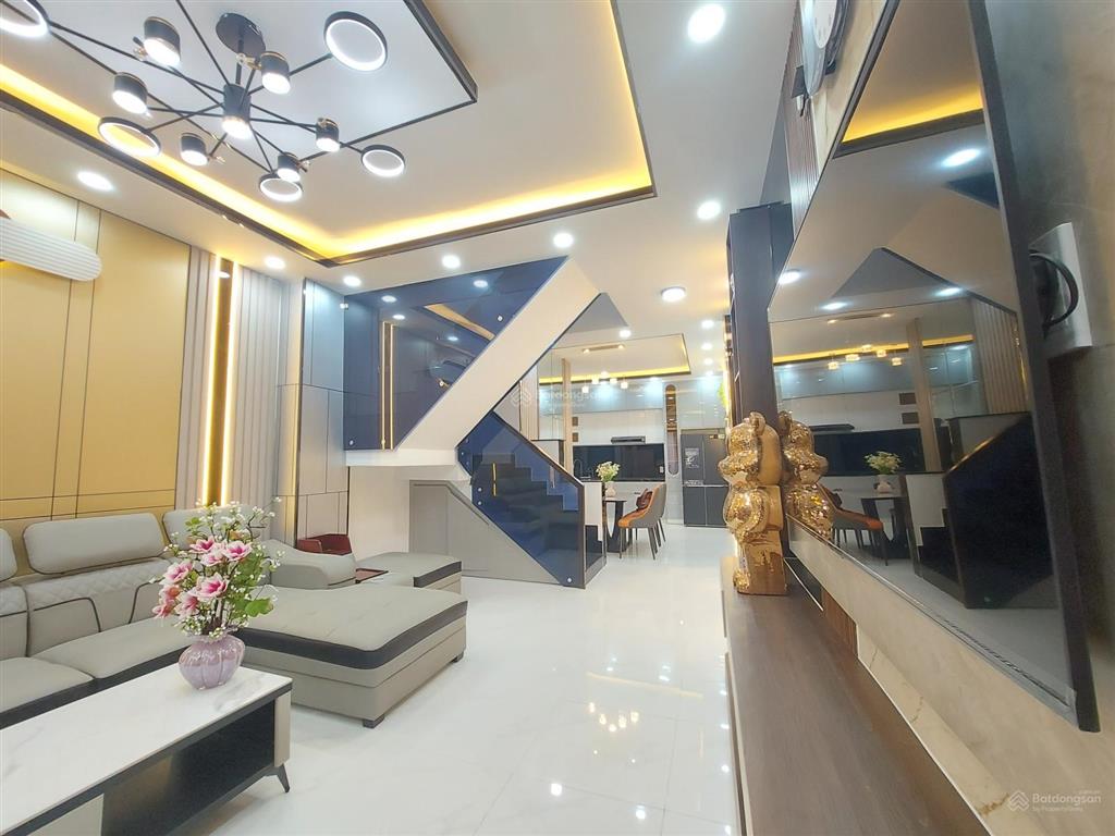 Nhà mới 3 tầng, hxh nguyễn thị thập nối dài, p. tân thuận, 4pn, ngang 4m, vào ở ngay