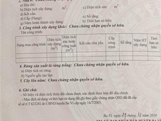 Bán đất đẹp xã vân hòa (cũ), ba vì gần trục đường vào kdl khoang xanh suối tiên 1320m2