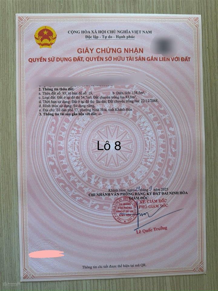 Bán đất nền phường ninh hòa giá rẻ