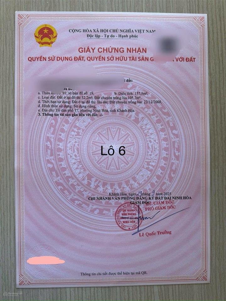 Bán đất nền phường ninh hòa giá rẻ