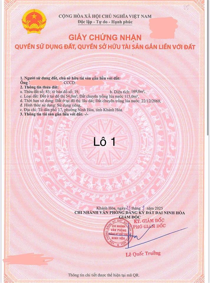 Bán đất nền phường ninh hòa giá rẻ