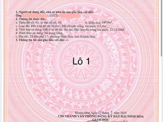 Bán đất nền phường ninh hòa giá rẻ