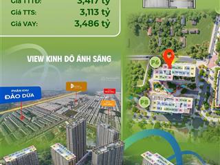 Bán gấp căn hộ 2n 2wc 58m2 view công viên,quảng trường kinh đô ánh sáng siêu đẹp tt giãn chỉ 5%/quý