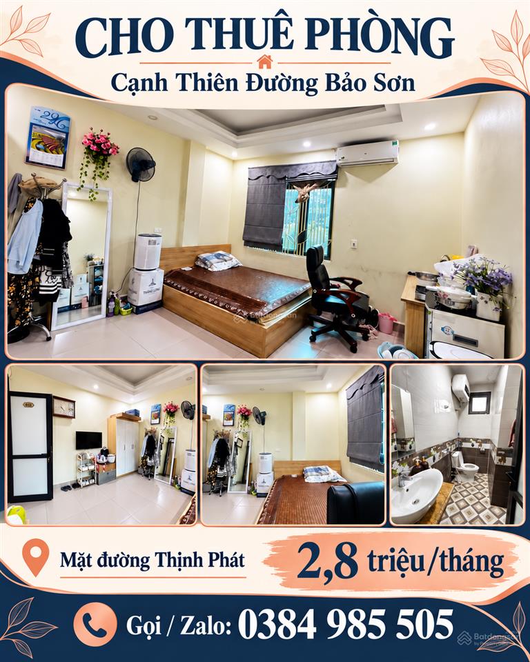 Nhà mình còn 1p view thiên đường bảo sơn chỉ 2,8tr/tháng