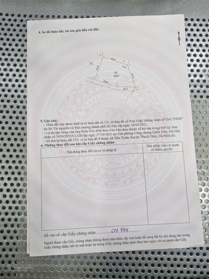 Bán đất tại đại lộ thăng long, 8 triệu / m2, 1400 m2, thạch hòa, đối diện cổng đh quốc gia hòa lạc