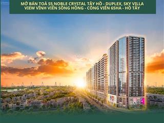 Căn duplex 4pn có sân vườn & bể bơi riêng, dt 288,6 m2 view sông hồng, hồ tây giá 65 tỷ