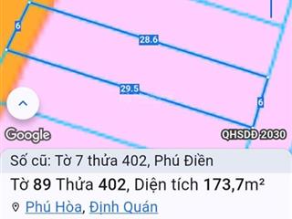 Bán đất tà lài, phú điền, tân phú giá cực chất 700 triệu, 173.7m2