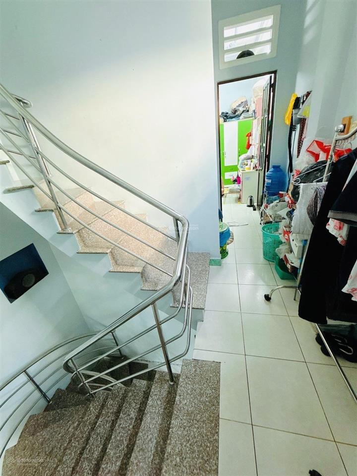 [quận 8 dương bá trạc]  nhà mới ở ngay 61m nở hậu 5 tầng  hẻm 4m thông 5pn, 4wc.