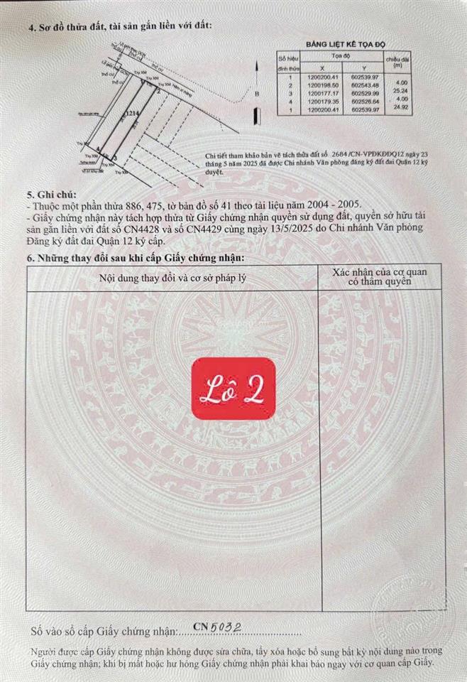 Bán đất hẻm 94 giá chỉ 64tr/m2 thổ cư, xây được 5 tầng