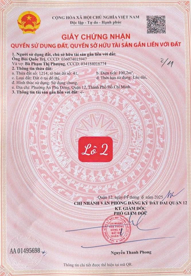 Bán đất hẻm 94 giá chỉ 64tr/m2 thổ cư, xây được 5 tầng