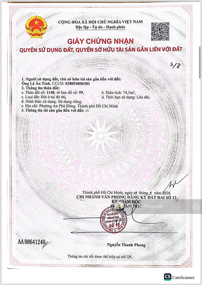 Đất sát sông vàm thuật, xây 5 tầng, đường 10m giá chỉ 5,9 tỷ