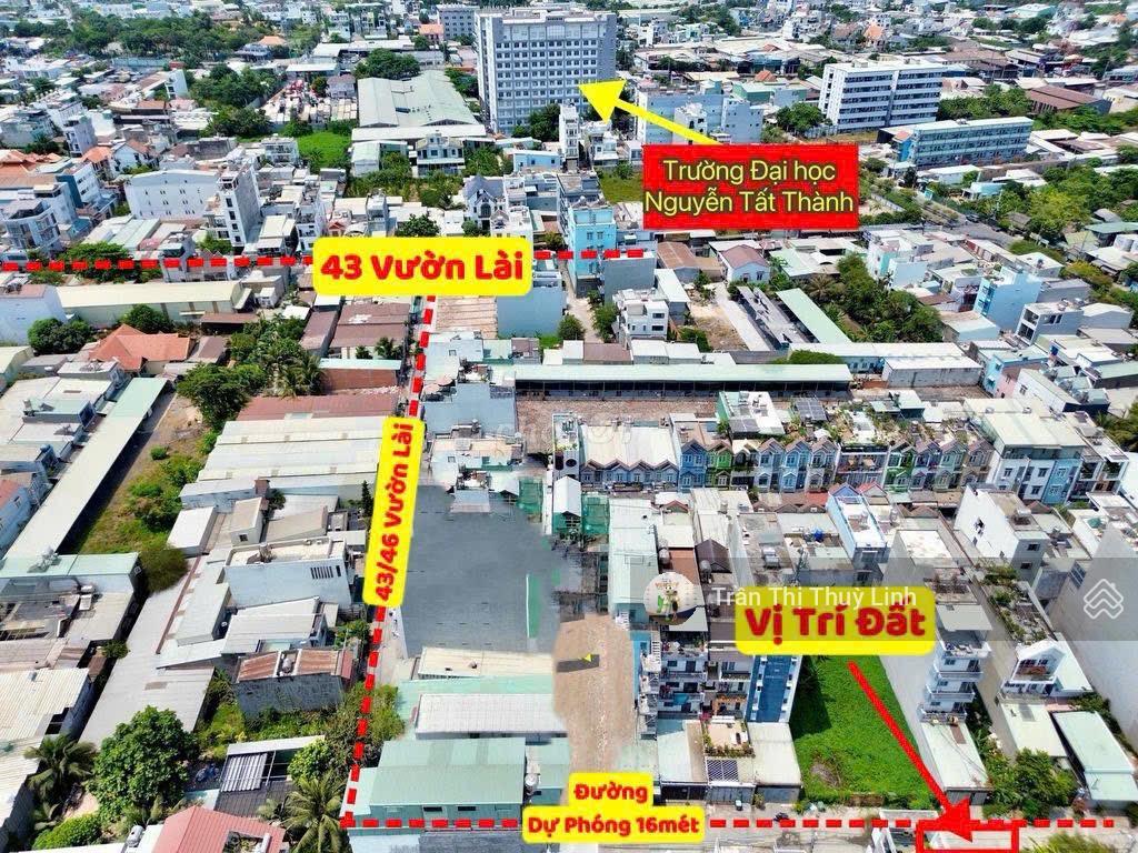 Đất mặt tiền đường n4  ngang 5m  sát vách trường nguyễn tất thành và chợ vườn lài