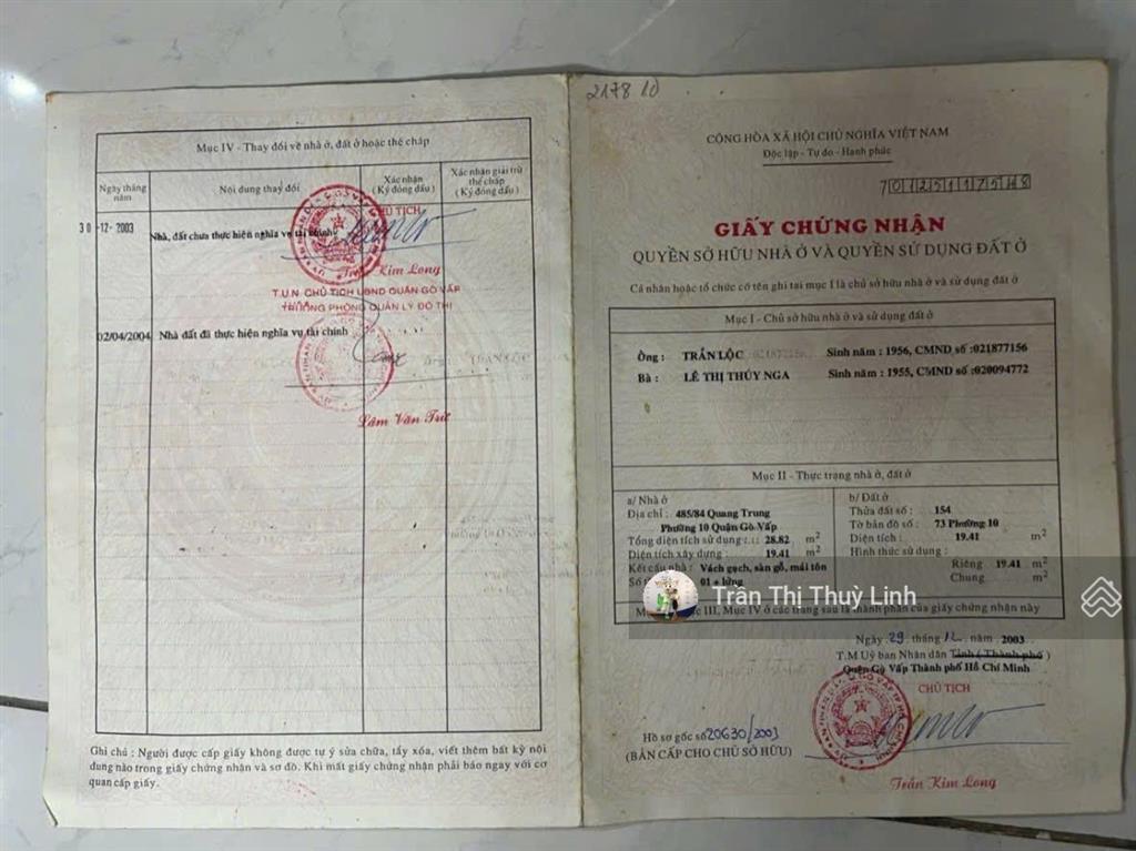 Bán nhà 2 tầng sổ hồng riêng ngay 499 quang trung, chỉ 2,4 tỷ thương lượng mạnh