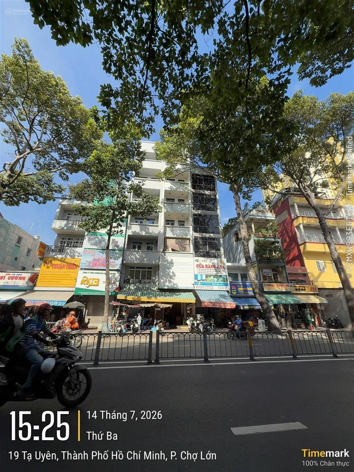 Cơ hội sở hữu building mặt tiền ngang 8m đường tạ uyên, quận 5  7 tầng thang máy giá chỉ 71 tỷ