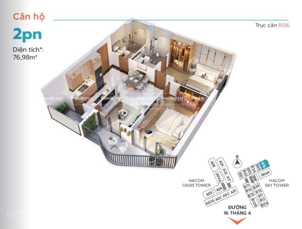 Tặng ngay 50 triệu khi mua căn hộ cao cấp hacom tower ngay quảng trường 16/4 phan rang. 0937 048 ***