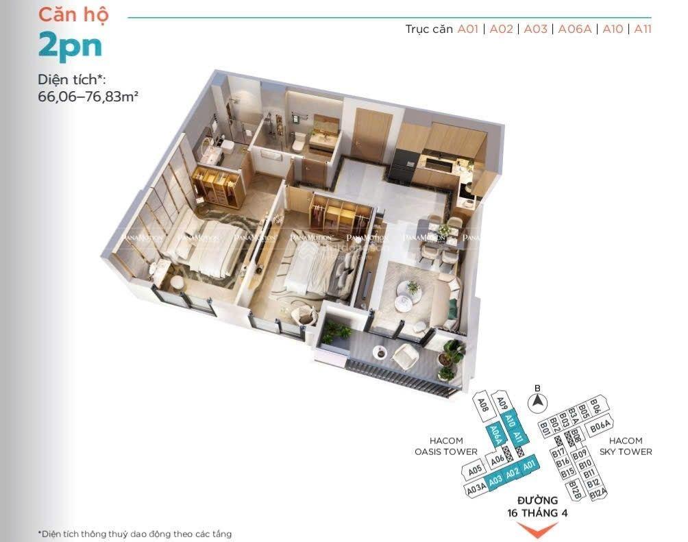 Tặng ngay 50 triệu khi mua căn hộ cao cấp hacom tower ngay quảng trường 16/4 phan rang. 0937 048 ***