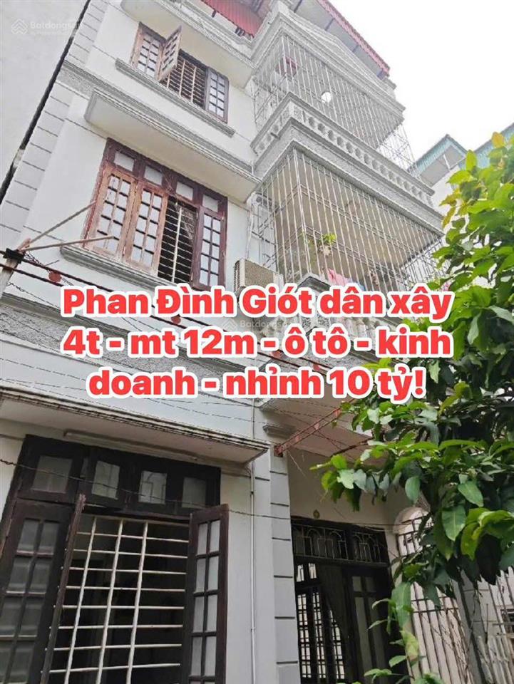 Bán nhà phan đình giót, hà đông, dân xây, lô góc, ô tô, kinh doanh, 80m2, mt 12m. sổ đỏ chính chủ