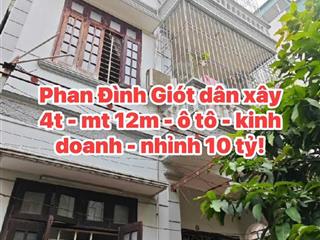 Bán nhà phan đình giót, hà đông, dân xây, lô góc, ô tô, kinh doanh, 80m2, mt 12m. sổ đỏ chính chủ