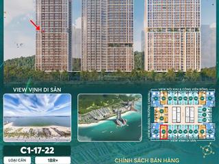 Cần bán căn 1 ngủ +1 view biển hàng hiếm còn sót lại tại dự án sun centro hạ long cạnh bãi tắm