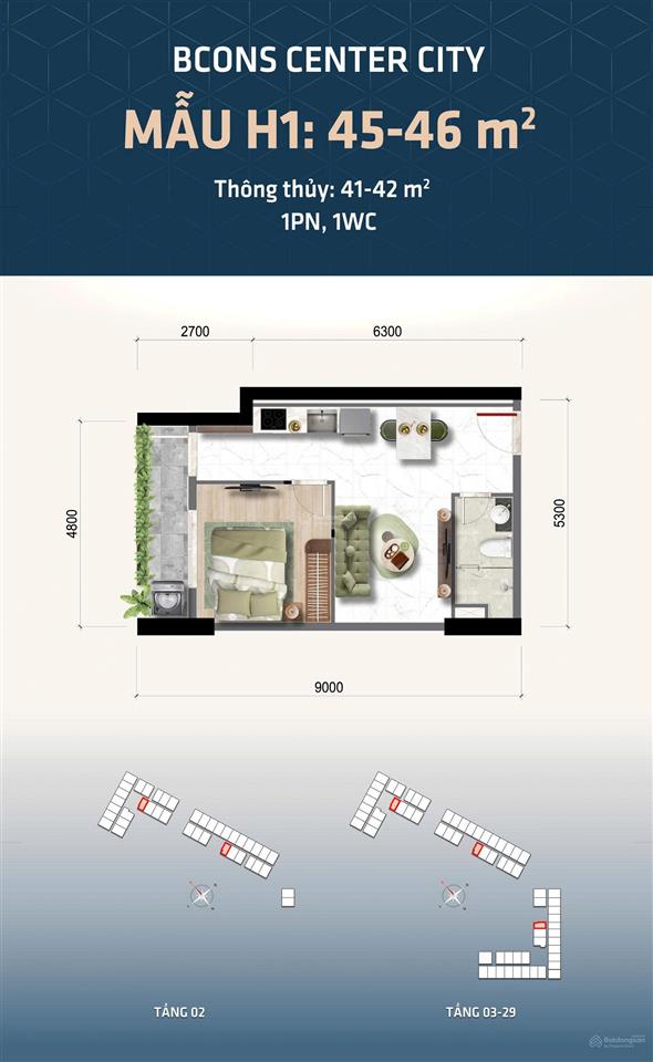 Tặng 3 chỉ vàng 9999  bcons center city,thanh toán 150tr sở hữu ngay
