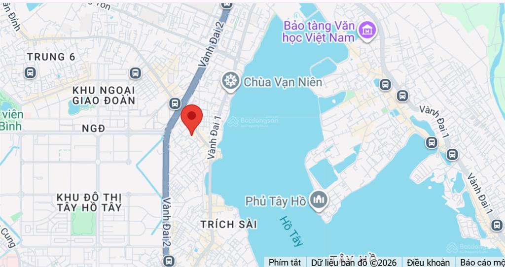 Cho thuê nhà 5 tầng mặt phố, ngã tư xuân la, võ chí công 100m2 x 5t, 20 tr/th, mt rộng 10m