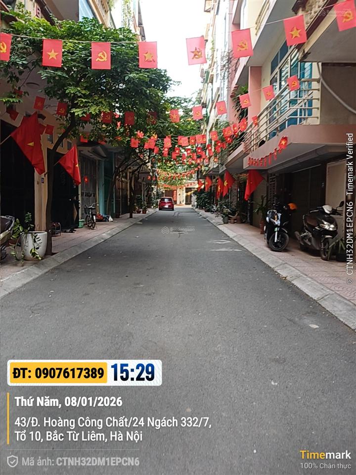 Bán nhà phân lô hoàng công chất bắc từ liêm, dt 50m² 3 thoáng, ô tô tránh, vỉa hè, giá 14.8 tỷ