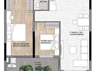 Bán căn hộ 2 phòng ngủ 82,4m² elysian thủ đức có ô đậu xe ô tô định danh giá ~70 triệu/m²