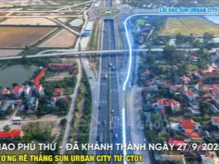 Chỉ 500tr đồng sở hữu ngay căn hộ 1n + dt công năng 70m2, tiềm năng tăng giá tại sun urban hà nam!