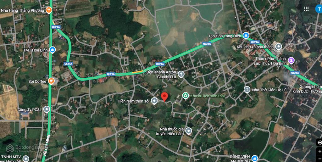 Bán đất thổ cư 55m² cách utopia lạc thủy 500m, giá 8 triệu/m²