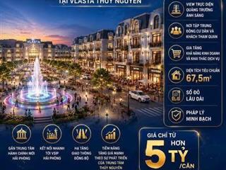 🚨 CHỈ CHƯA ĐẾN 4,6 TỶ SỞ HỮU LIỀN KỀ 4 TẦNG TẠI VLASTA THỦY NGUYÊN 🚨