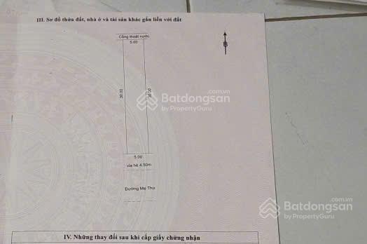 Bán gấp đất nền 150m2 giá tốt tại đường mẹ thứ, hòa xuân, cẩm lệ, đà nẵng