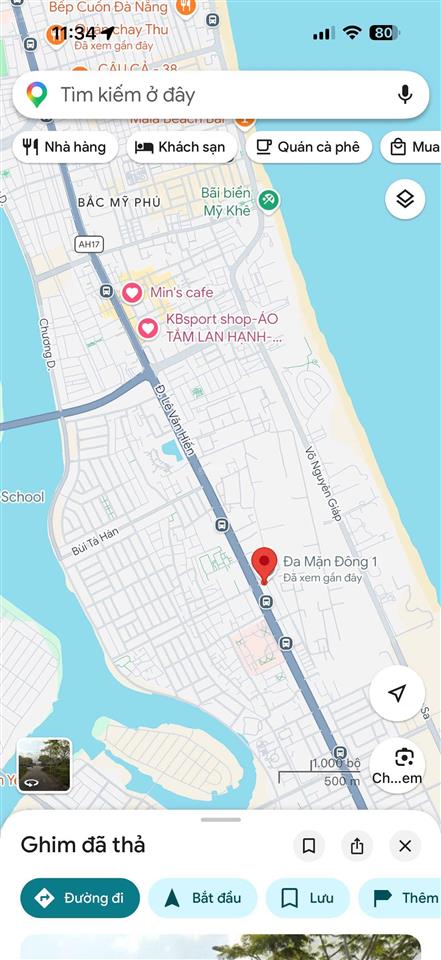 Bán đất đường đa mặn đông 1, p. khuê mỹ. đà nẵng