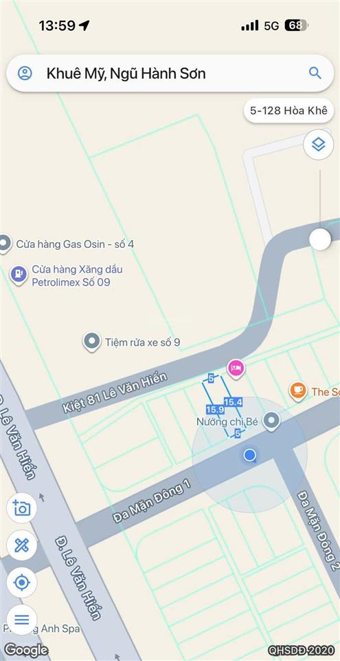 Bán đất đường đa mặn đông 1, p. khuê mỹ. đà nẵng