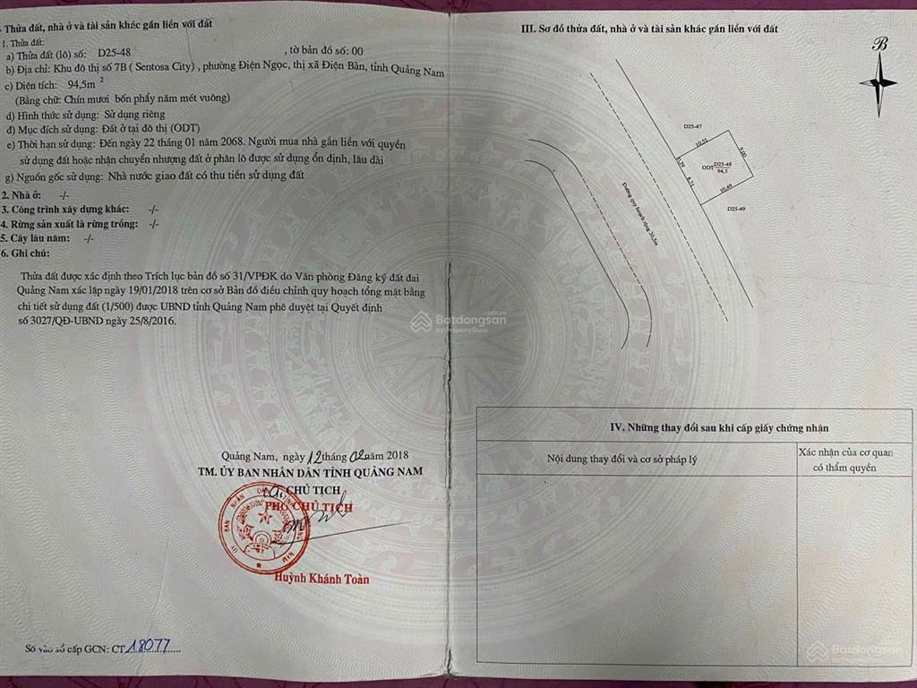 Hàng hiếm fpt city  lô diện tích lớn 94,5m2  giá chỉ 2,6 tỷ (sổ đỏ công chứng ngay)