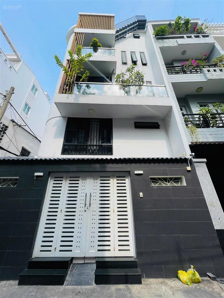 Nhà đẹp, hẻm 8m  lê văn sỹ, sát q3  4 tầng, 6x12  cam kết chuẩn 100%