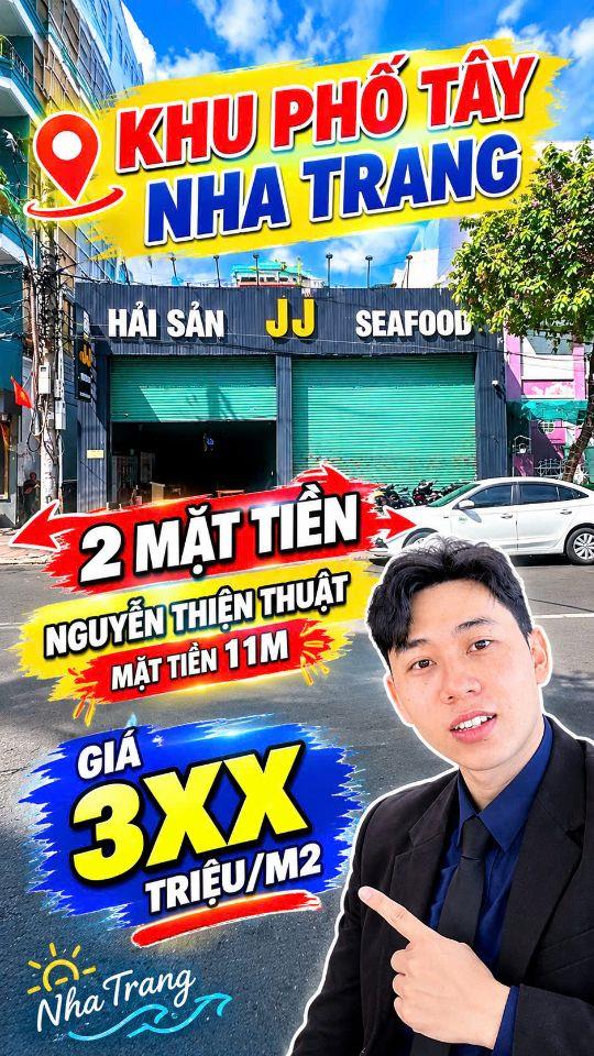 Cần bán Nhà mặt tiền đường Nguyễn Thiện Thuật, Phường Lộc Thọ, Diện tích 448.8m², Giá 380 Triệu/m²