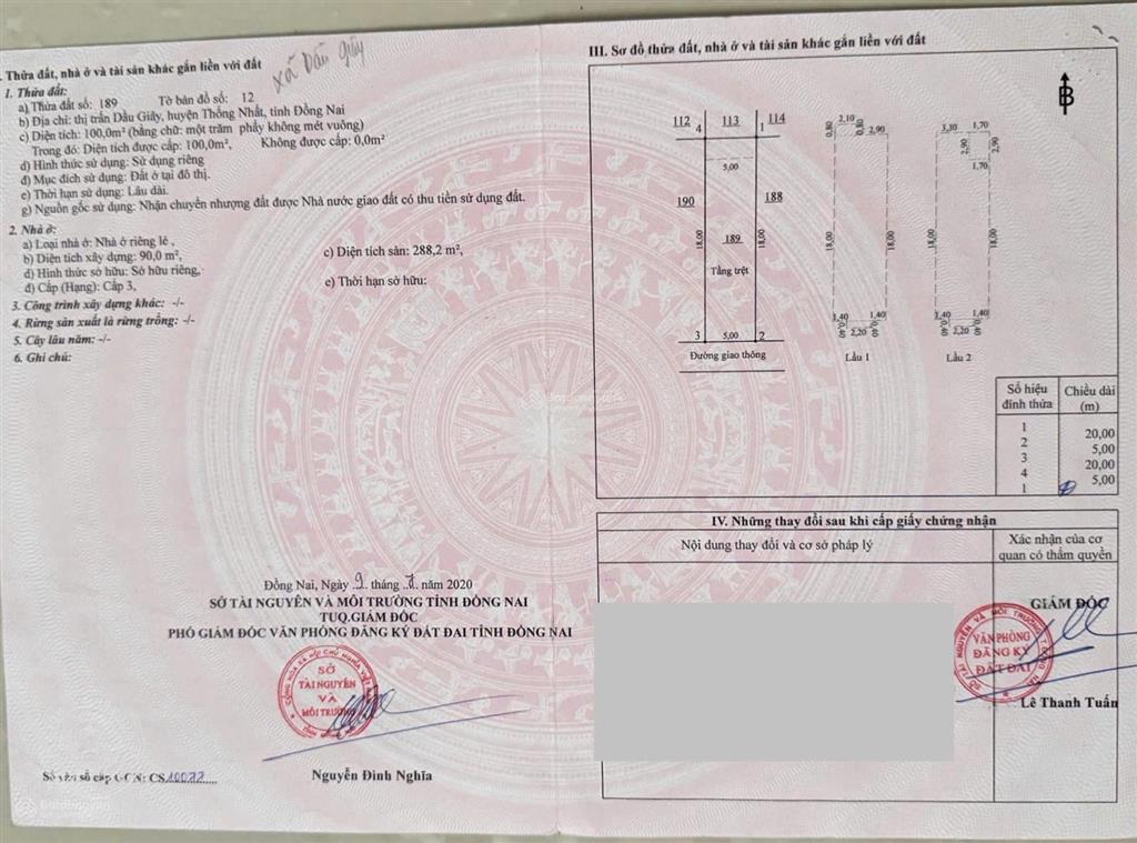 Bán nhà liên kế đối diện chợ đầu mối nông sản dầu giây, chính chủ hh2%