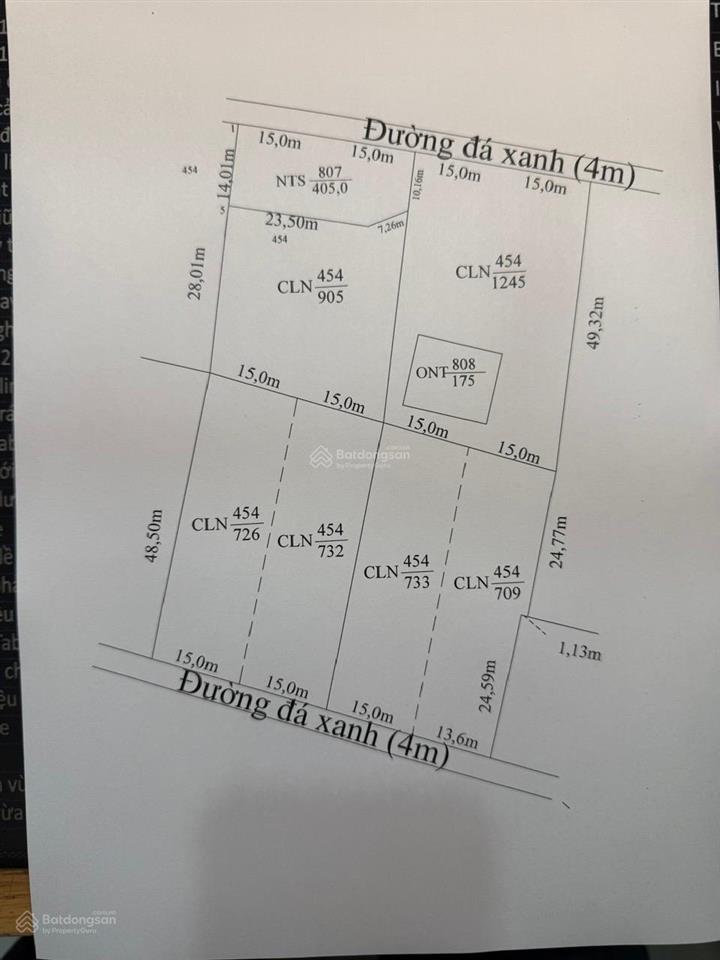 Bán đất 2 mặt tiền trước sau  long an