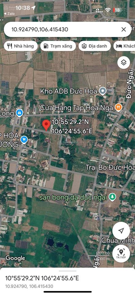 Bán đất 2 mặt tiền trước sau  long an