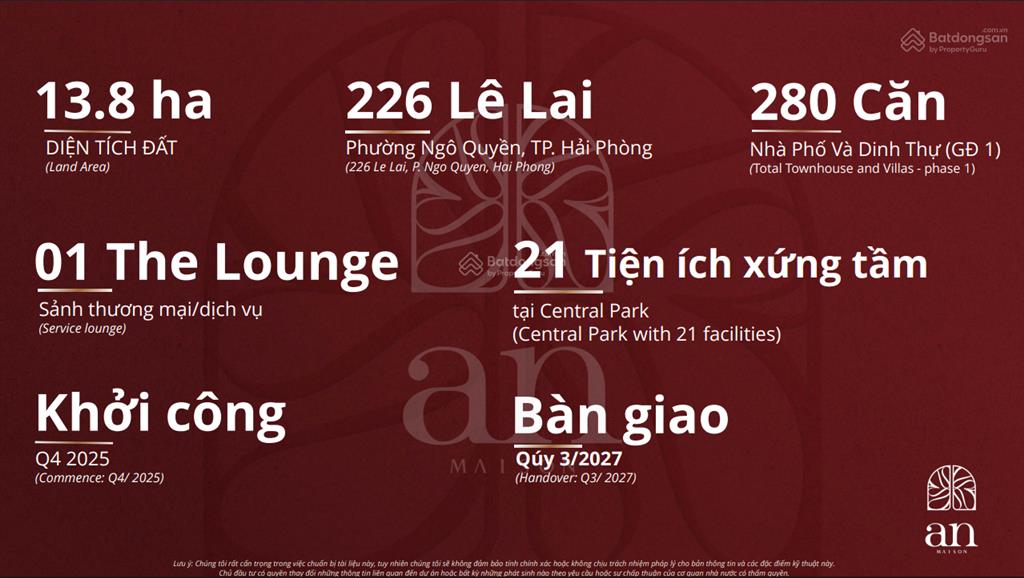 Dự án an maison 226 lê lai, hải phòng chính thức mở bán đợt 1 với nhiều chính sách hấp dẫn