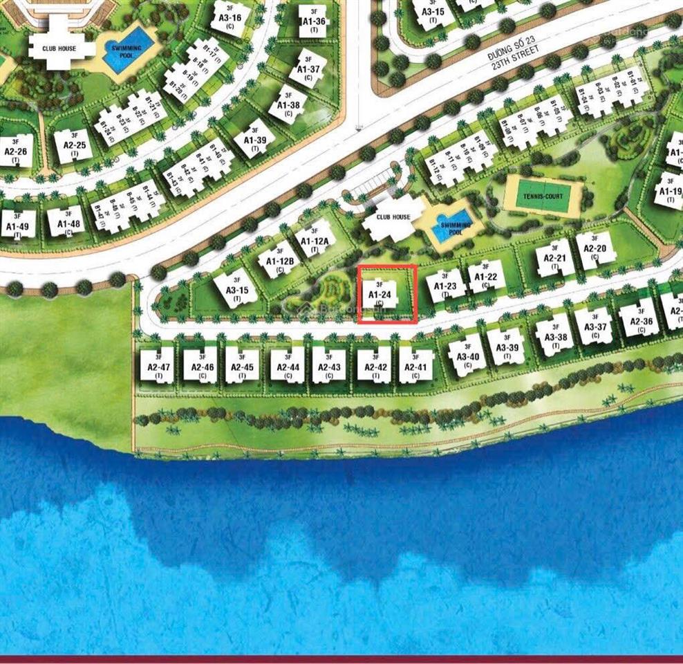 Bán đơn lập a124 chateau phú mỹ hưng q7, giá 232 tỷ 567m2 nhà thô, tây nam sát công viên clubhouse