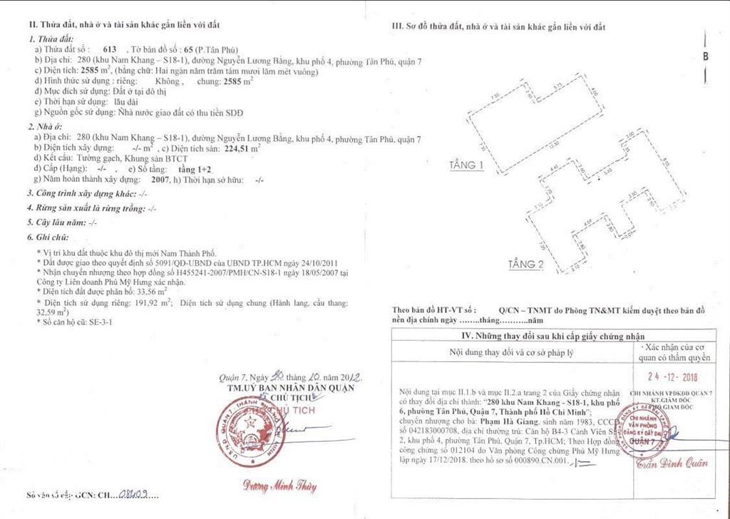 Bán shophouse 280 kp nam khang, đ nguyễn lương bằng, 22,5 tỷ, 192 m2 tại quận 7, tp. hcm