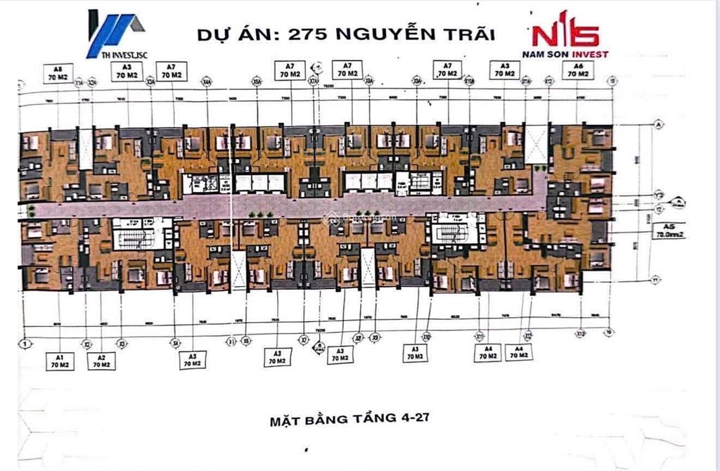 Chính chủ, bán căn hộ thương mại bộ công an 275 nguyễn trãi  dt 70m² giá 4.9 tỷ bao phí sang tên