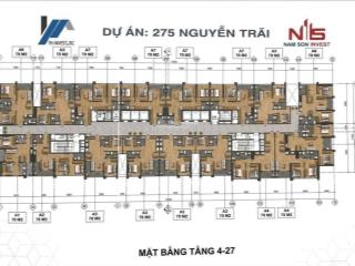 Căn thương mại dự án 275 nguyễn trãi  bca, giá 4.89 tỷ, dtich 70m2, tầng trung, view thoáng