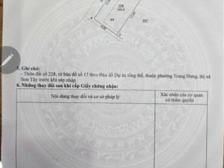 Chính chủ bán lô liền kề 145m2 tại hud sơn tây, lô duy nhất dự án có 3 mặt tiền, kd dòng tiền đẹp