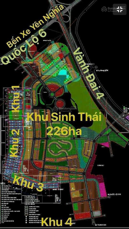 Bán đất 43m2, mặt tiền 5.5m, ngõ rộng, yên nghĩa hà đông