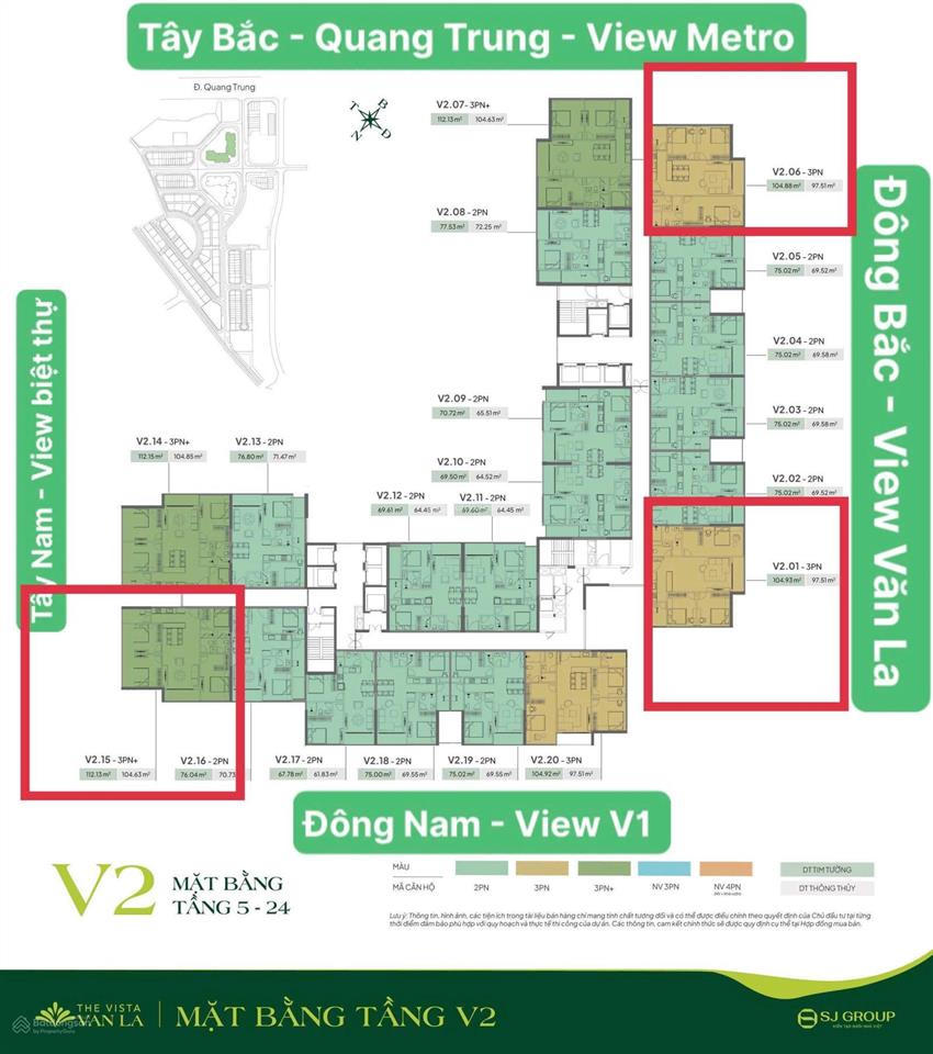 (0986 149 ***) căn 2pn 65m2 chỉ 5,26 tỷ chung cư the vista văn la, quang trung hà đông, full vat