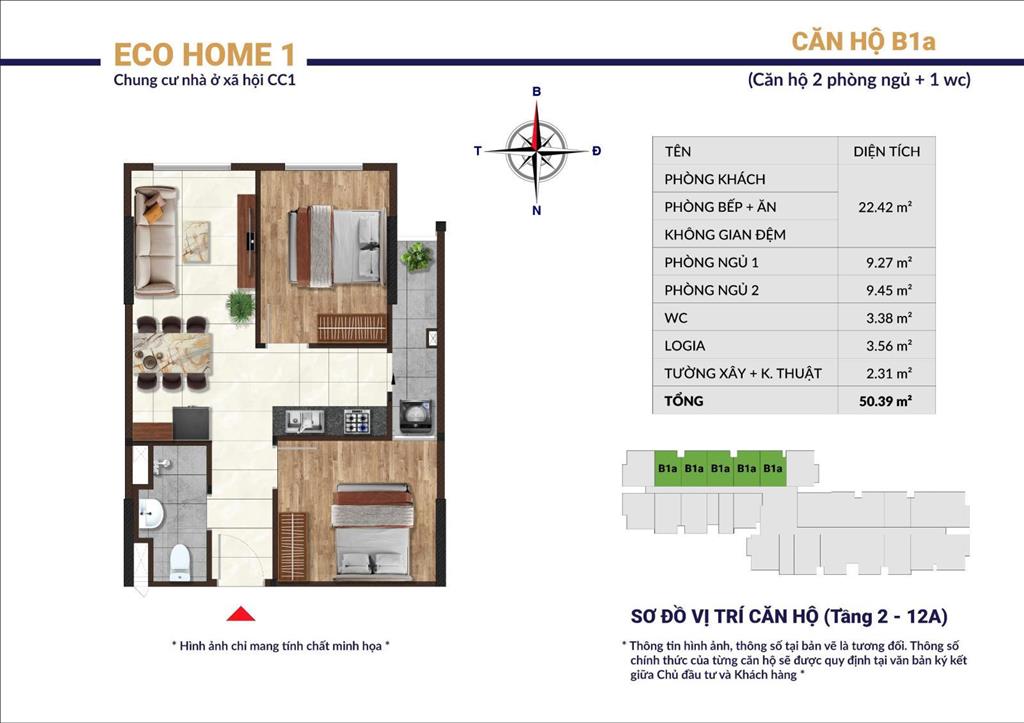 Bán căn hộ noxh eco home 1, diện tích 60m2, 2pn, 1wc, giỏ hàng cđt tại trường chinh, phú mỹ