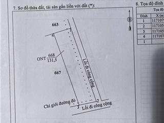 Bán đất thổ cư gần 826d tại cần giuộc, long an diện tích 131,5 m2